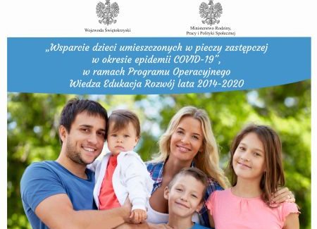 Wsparcie dzieci umieszczonych w pieczy zastępczej w okresie epidemii COVID-19 Wsparcie dzieci umieszczonych w pieczy zastępczej w okresie epidemii COVID-19