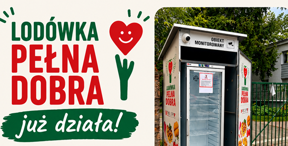 Lodówka „Pełna Dobra” przy ul. Kościuszki już działa! Lodówka „Pełna Dobra” przy ul. Kościuszki już działa!